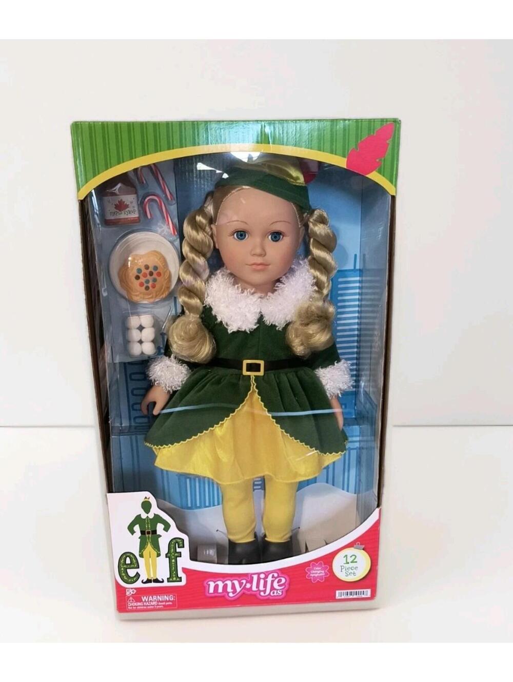 Nib 18 in Blonde My Life As Elf Girl Doll 18 in 12 Piece Accessories